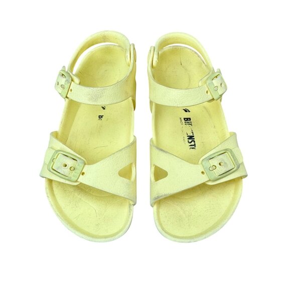 Birkenstock Other - BIRKENSTOCK Rio Sandals Girls 12 30 Yellow EVA Waterproof Toddler Shoes Lemon